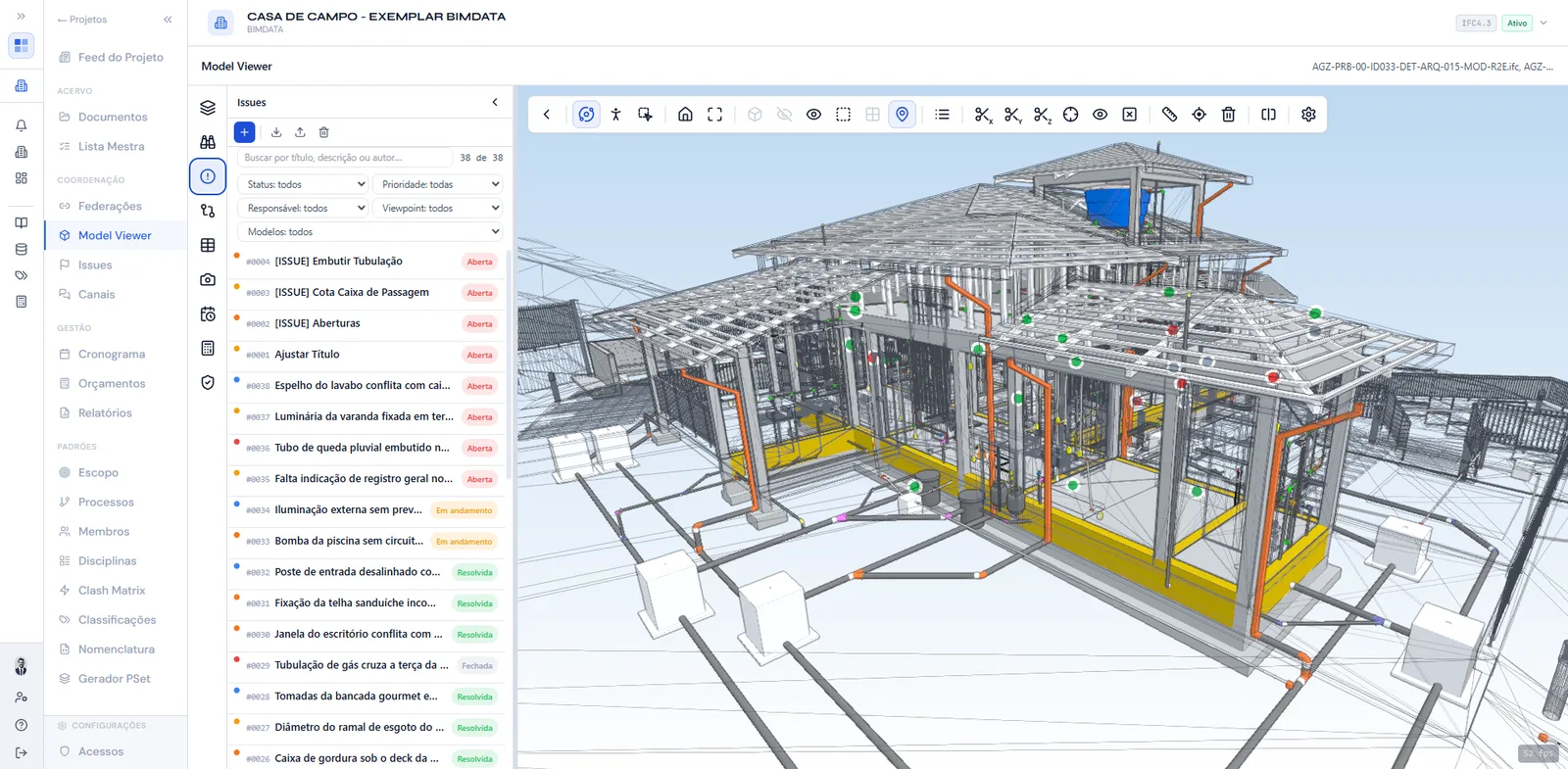 Issues com pin colorido sobre o modelo 3D